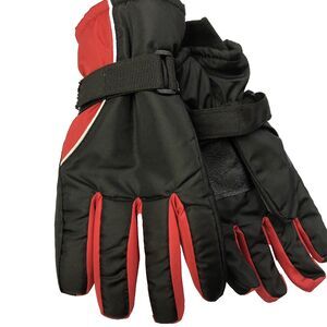 Rugged Wear RW Gloves Ski Men's Size M Winter Snow Waterproof Insert Medium Red